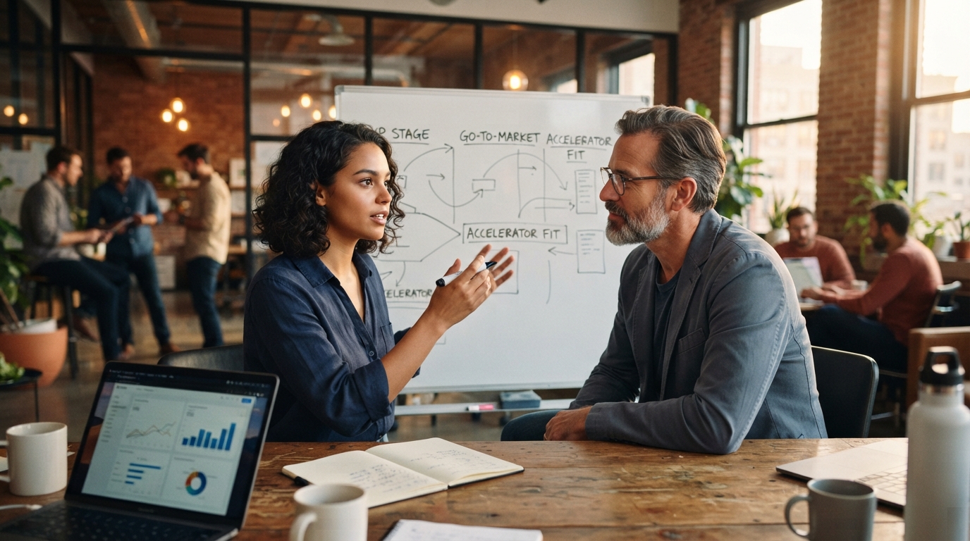 Editorial illustration for Incubator or Accelerator? How to Choose the Right Program for Your Startup's Stage
